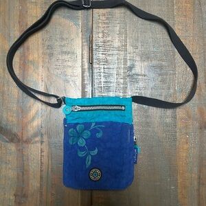 Kipling Small Crossbody Bag Teal & Blue
